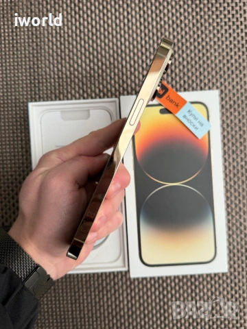 100% Battery 🔋❗️iPhone 14 Pro MAX ❗️Лизинг от 19€/мес Gold 📛 златен 128Gb 📛 , снимка 9 - Apple iPhone - 53632999