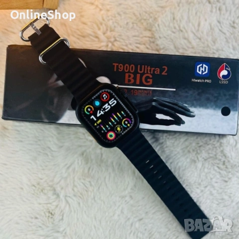 Смарт часовник T900 Ultra 2, Bluetooth разговори, Известия, Крачки, снимка 8 - Мъжки - 53300940