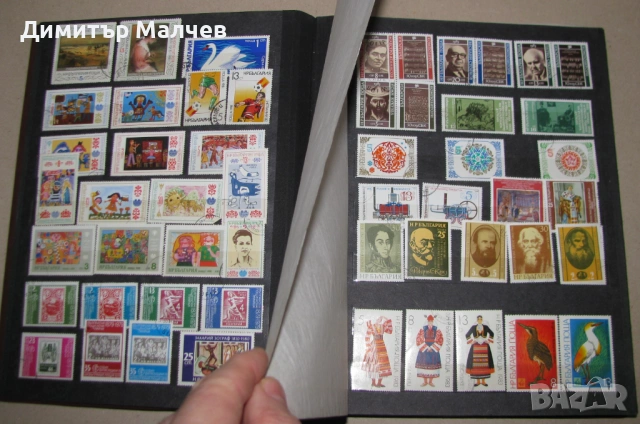 Албум класьор с клеймовани марки ок. 250 бр. български руски полски, отлични, снимка 3 - Филателия - 53122069