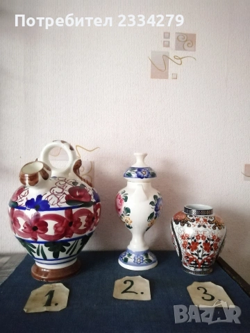 Керамични, порцеланови вази, свещник ръчна изработка. , снимка 11 - Декорация за дома - 49265112
