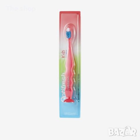 Детска четка за зъби с мек косъм Optifresh Kids - розова (012), снимка 2 - Козметика за деца - 46363184