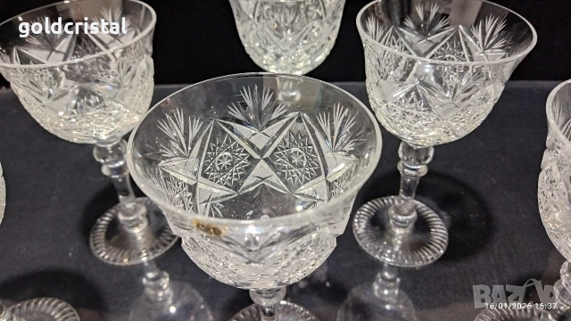 кристални чаши , снимка 6 - Антикварни и старинни предмети - 53127030