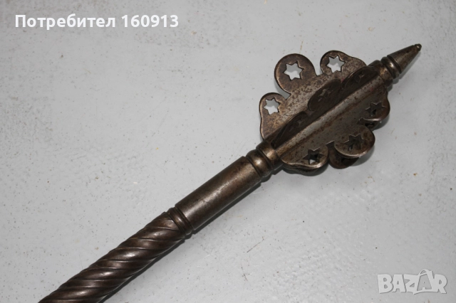 Оригинален Старинен Османски Азиатски Боен Буздоган . , снимка 2 - Антикварни и старинни предмети - 51443200