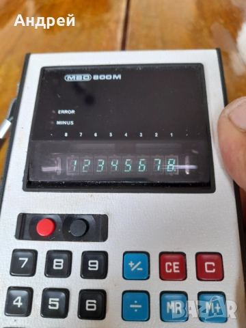 Стар калкулатор MBO 800M, снимка 6 - Други ценни предмети - 51476189