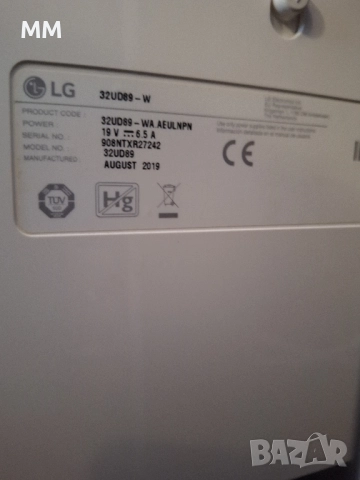 Монитор 32 инча, 32UD89-W LG 4K UHD за ремонт , снимка 3 - Монитори - 51910683