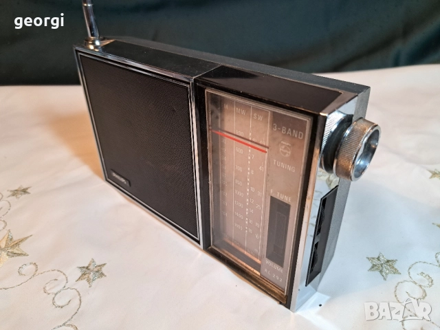ретро радио транзистор Philips 90 rl 292 28/4, снимка 3 - Радиокасетофони, транзистори - 51922844