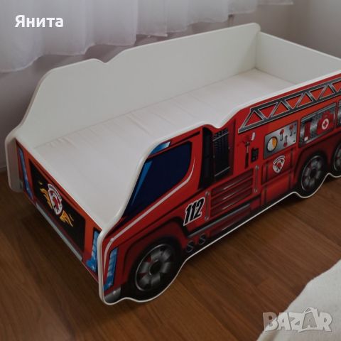 Детско легло Пожарна кола FireTruck, снимка 5 - Мебели за детската стая - 46080414