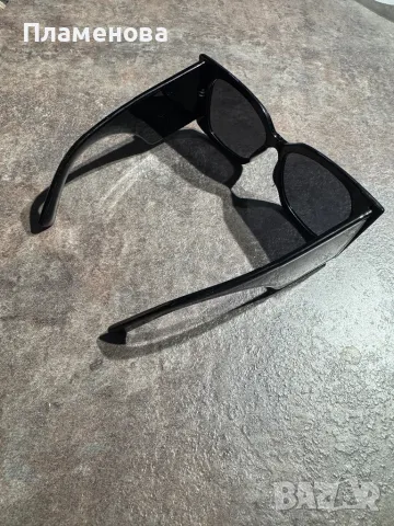 Дамски черни слънчеви очила с дебела рамка , снимка 3 - Слънчеви и диоптрични очила - 49357921