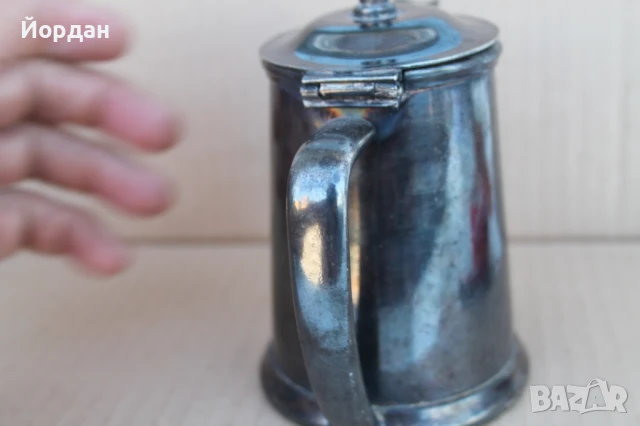 Посребрена кана за кафе/чай, снимка 3 - Антикварни и старинни предмети - 50954529