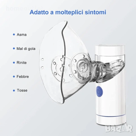 ПРОМОЦИЯ Ултразвуков аерозолен инхалатор TO PERSUN PORTABLE MESH NEBULIZER (X0015UE4MH), снимка 4 - Други - 53707657