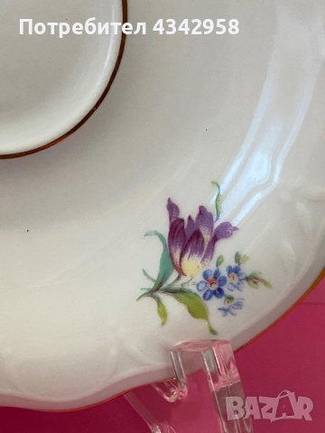 Kahla.Germany.1960-те. Порцеланови чинийки., снимка 4 - Антикварни и старинни предмети - 52679886