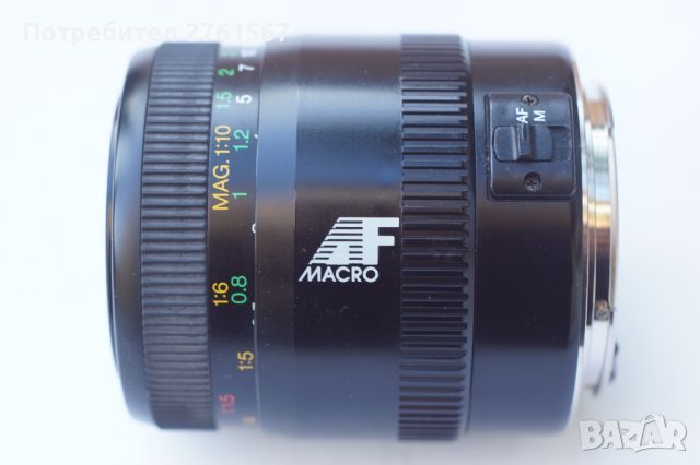 Soligor 100mm  f3.5  AF macro 1:1  Canon EF mount, снимка 2 - Обективи и филтри - 45841765