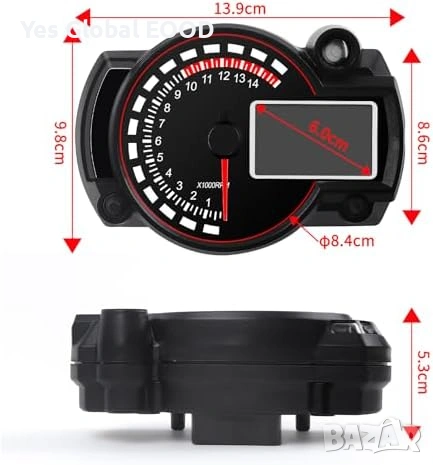Geloo RX2N дигитален километраж 14000RPM 299KM/H, снимка 3 - Аксесоари и консумативи - 53615320