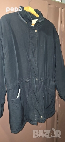 Черно топло зимно яке, снимка 3 - Якета - 52380972