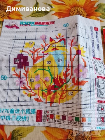 Гоблен за бродиране, Щампа Лисица, снимка 2 - Гоблени - 53440266