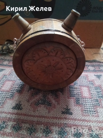 Дървена бъклица съд за течности 53672, снимка 7 - Антикварни и старинни предмети - 53390925