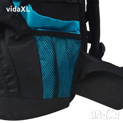 vidaXL Туристическа раница, XXL, 75 л, черно и синьо(SKU:91105), снимка 3 - Други - 48689718