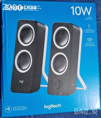 Logitech Z200 Rich Stereo Sound Bass Extension | Стерео колнки Logitech Z200, снимка 3 - Слушалки и портативни колонки - 45470635