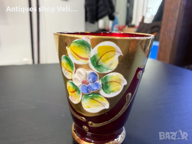 Чашки за алкохол Бохемия №8105 , снимка 4 - Антикварни и старинни предмети - 54202392