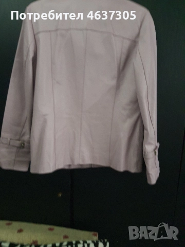 лилаво кожено яке от изкуствена кожа, снимка 3 - Якета - 52618117