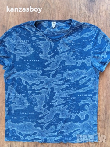 g-star - страхотна мъжка тениска 2ХЛ, снимка 2 - Тениски - 53711659
