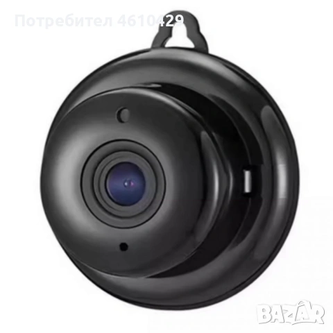 Мини HD камера V380 - Wi-Fi, IR нощно виждане и запис до 64G
