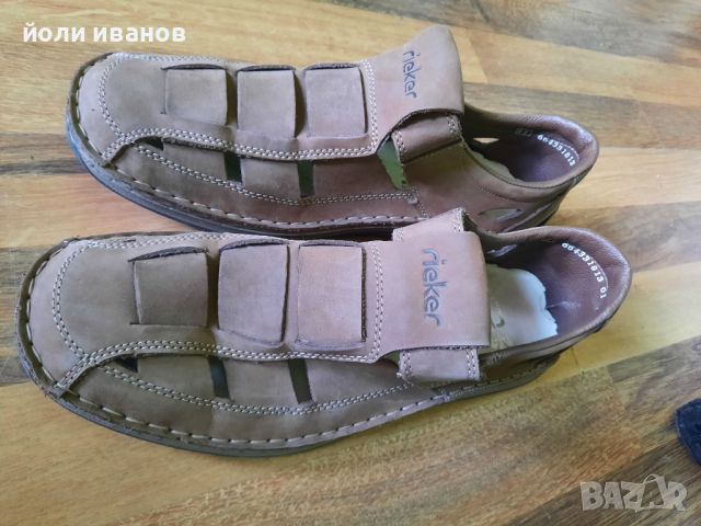 rieker-кожени резани обувки шити 44 номер,нови, снимка 2 - Мокасини - 46407345