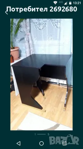 Ъглов дървен цветарник 80/66/84см.-височина, снимка 3 - Други - 49879199