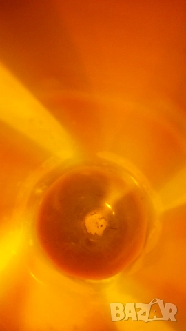 Ретро висока кафява/жълта ваза, снимка 6 - Вази - 51778427