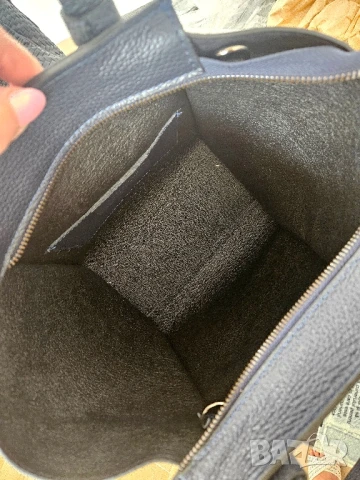 Дамска тъмносиня кожена чанта марка Classe Regina, снимка 5 - Чанти - 37115872