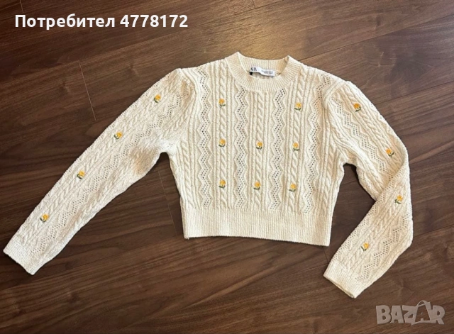 Къс пуловер на Зара, снимка 2 - Блузи с дълъг ръкав и пуловери - 53982865