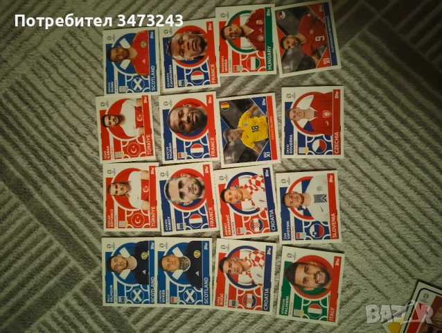 лот от стикери foot court eurocup 2024 fyre , снимка 13 - Колекции - 53541517