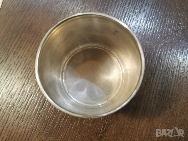 Масивна сребърна чаша, снимка 5 - Антикварни и старинни предмети - 53279681