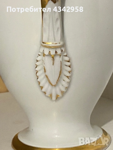 Винтидж порцеланов чайник.1950-1960 г., снимка 4 - Антикварни и старинни предмети - 54109724