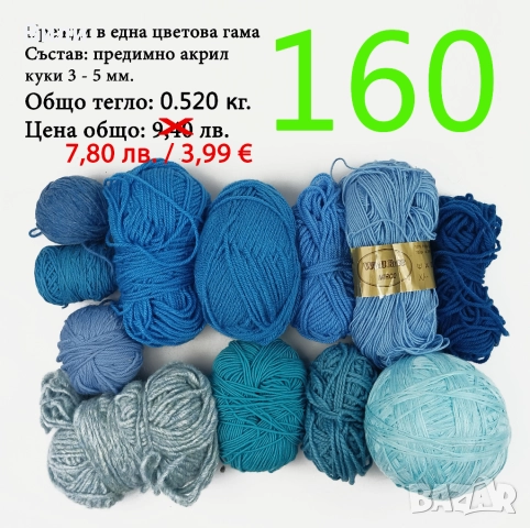 Евтини прежди в малки количества - нови и остатъци , снимка 5 - Други - 52042430