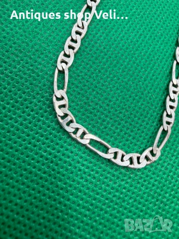 Сребърен синджир №7705, снимка 2 - Колиета, медальони, синджири - 52719715