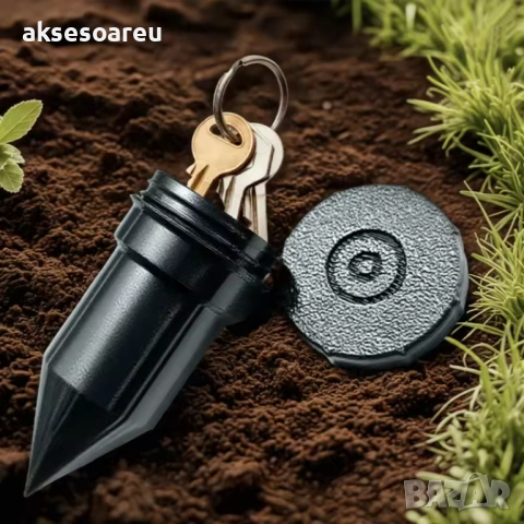 Скривател за ключове за градина реалистичен подземен сейф тип поливна система здрава пластмаса, снимка 13 - Кутии за съхранение - 53873648