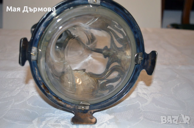  СТАРИННА каничка за вино СЕЦИСИОН СРЕБРО 800 проба, снимка 7 - Антикварни и старинни предмети - 54169179