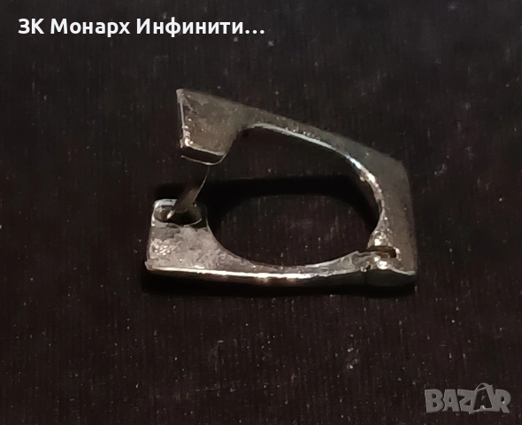 Сребърна обеца, снимка 2 - Обеци - 47242529