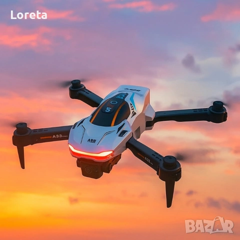 12 месеца ГАРАНЦИЯ! Сгъваем дрон A88 с двойна 1080P камера и интелигентни функции за управление