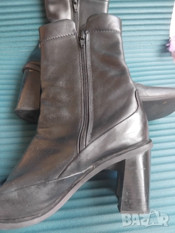 Дамски ботуши естествена кожа, 39 номер, снимка 4 - Дамски ботуши - 52496766