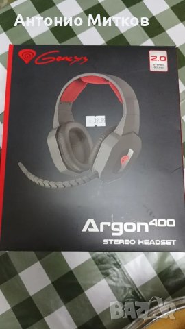 Слушалки Genesis Argon 400 Stereo Headset , снимка 1 - Слушалки и портативни колонки - 48868605