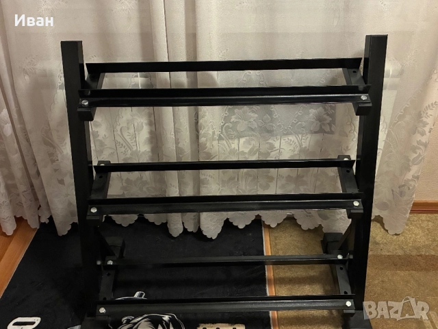 Стелаж за дъмбели / гири, снимка 3 - Фитнес уреди - 52711641