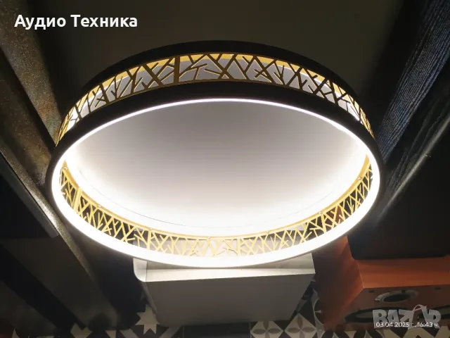 Промо цена 100лв. SKY ANGLE Модерна таванна LED лампа с дистанционно управление. 51см. КРАСОТА!, снимка 2 - Лампи за таван - 49759527