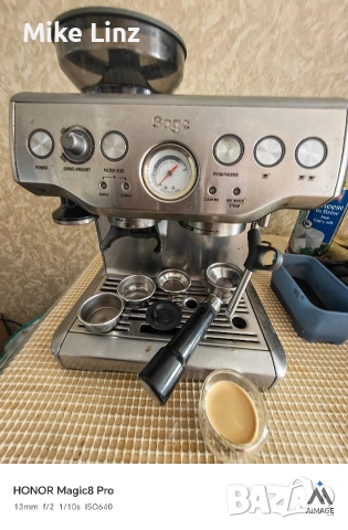 Sage Espresso Machine With Grinder BES875 BSS, снимка 11 - Кафемашини - 54212220