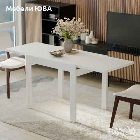 Трапезна маса 90/70 см – разтегателна, снимка 2 - Маси - 48665587