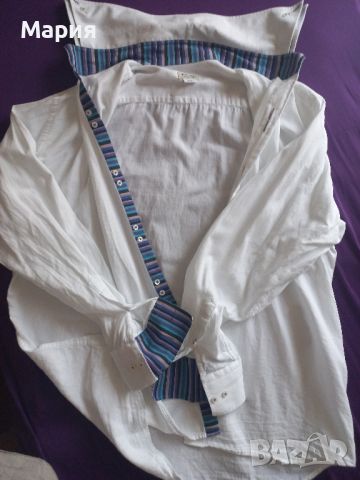Мъжки памучни ризи размери XL и 44, снимка 7 - Ризи - 46351990