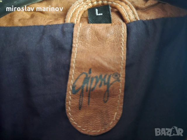 Продавам мъжко кожено яке , снимка 2 - Якета - 52788835