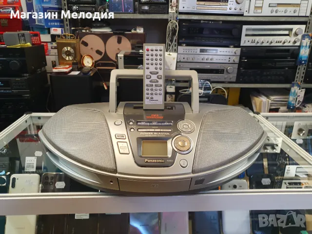 Радиокасетофон с диск Panasonic RX-ES29 Има дистанционно, чете mp3.  В отлично техническо и визуално, снимка 1 - Радиокасетофони, транзистори - 47193614