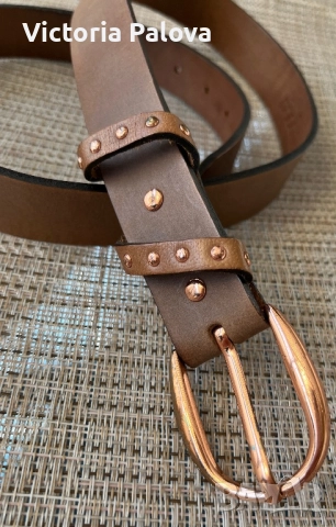 Красив колан HÜFTGOLD BERLIN естествена кожа, снимка 2 - Колани - 51541890